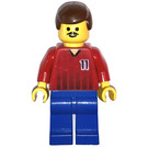 LEGO Player No.11 for Rood/Blauw Team Football minifiguur