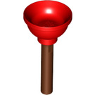 LEGO Plunger with Reddish Brown Handle (11459)