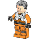 LEGO Poe Dameron mit Dunkelorange Jumpsuit und Weiß Weste Minifigur