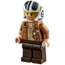 LEGO Poe Dameron med Medium Dark Hud Jakke og Hjelm Minifigur