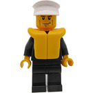 LEGO Politie Boot Kapitein Minifiguur