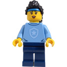 LEGO Politie Cadet, Female (Lang Zwart Haar met Braids) minifiguur