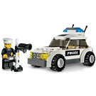 LEGO Police Car (Autocollant noir / vert) 7236-1