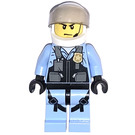 LEGO Policja Śmigłowiec Pilot W Uniform z Safety Straps Minifigurka