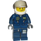 LEGO Policja Śmigłowiec Pilot z Map Minifigurka