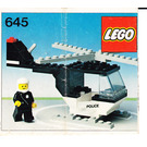 LEGO Police Helicopter Set 645-1 Instructions