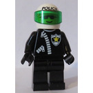 LEGO Police Officer in Zipped Suit with Helmet and Sunglasses Minifigure