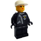 LEGO Police Officer in Zipped Suit with White Cap Minifigure