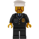 LEGO Police Officer avec Beard et blanc Chapeau Figurine