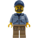 LEGO Polizei Officer mit Beard Minifigur