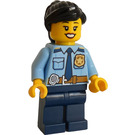 LEGO Policejní důstojník s Černá Culík Minifigurka