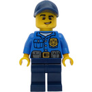 LEGO Polizei Officer mit Dark Blau Deckel Minifigur