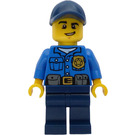 LEGO Polis med Dark Blå Keps Minifigur