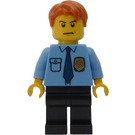 LEGO Polizist mit Dunkles Orange Haar Minifigur