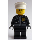 LEGO Polizei Officer mit Dark Stone Hände und Schwarz Pants Minifigur