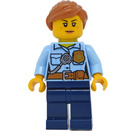 LEGO Police Officer with Freckles and Ponytail Minifigure