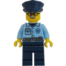 LEGO Polizist mit Brille und Schnurrbart Minifigur