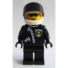 LEGO Politimand med logo Hjelm Minifigur