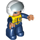 LEGO Police Officer with Open Helmet Duplo Figure