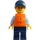 LEGO Policjant z Pomarańczowy Kamizelka ratunkowa I Lipstick Minifigurka