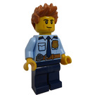 LEGO Politibetjent med Pigget Hår Minifigur