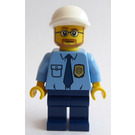 LEGO Polis med Vit Keps Minifigur