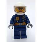 LEGO Police Officer with White Helmet and Glasses Minifigure