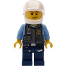 LEGO Polizei Officer mit Weiß Helm Minifigur