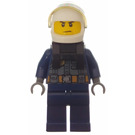 LEGO Police Pilot with Jacket and Dark Stone Grey Vest Minifigure