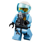 LEGO Politi Pilot med Pilot Maske Minifigur