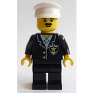 LEGO Policie Sheriff s Bílá Čepice a Knír Minifigurka