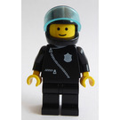 LEGO Police with Black Zipper Jacket and Black Helmet Minifigure