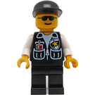 LEGO Politie met Sheriff Star en Zwart Pet minifiguur