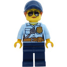 LEGO Police Woman avec Casquette, Queue de cheval et Sunglasses Figurine