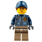 LEGO Police Woman with Front Zipper Minifigure