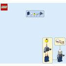 LEGO Policeman and Motorcycle 952103 Instructies