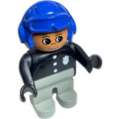 LEGO Policeman mit Blau Flieger Helm