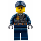 LEGO Polis med Dark Blå Keps Minifigur