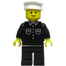 LEGO Policjant z Koszula z 6 guziki I Biały Policja Kapelusz Minifigurka