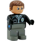 LEGO Poliisi jossa Zipper Duplo Hahmo