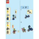 LEGO Policewoman en crook 952211 Instructions