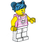 LEGO Poppy Starr con Rosa Superiore Minifigure