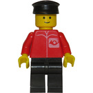 LEGO Post Office Worker met Zwart Hoed Minifiguur