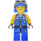 LEGO Power Miner Engineer with Blue Outfit with Goggles Minifigure
