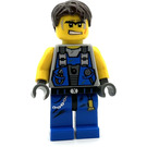 LEGO Power Miner with Orange Scar and Hair Minifigure