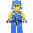 LEGO Power Miner with Orange Scar and Helmet Minifigure