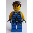 LEGO Power Miner Worker avec Orange Scar dans Face Figurine