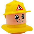 LEGO Primo Construction Worker Head Figure