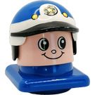 LEGO Primo Policeman Kopf Zahl