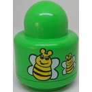 LEGO Primo Round Rattle 1 x 1 Brick with 4 bees (2 groups of 2 bees) (31005 / 75592)